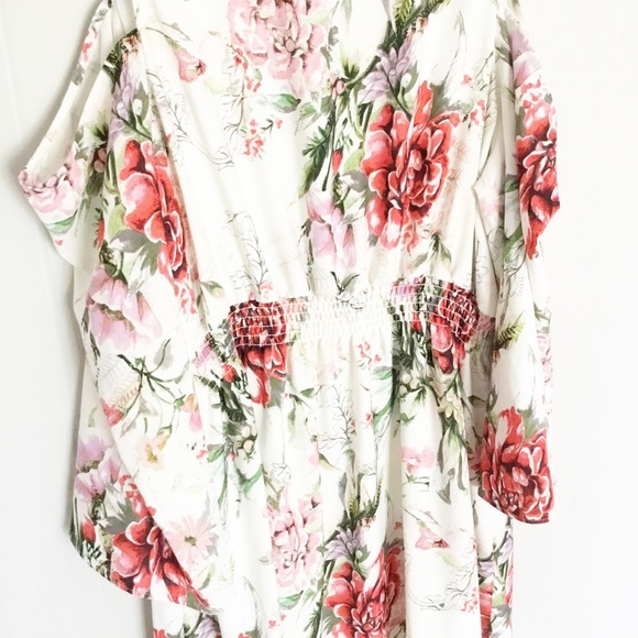 ASOS River Island Dress Plus Size 26 Floral White - Picture 7 of 8